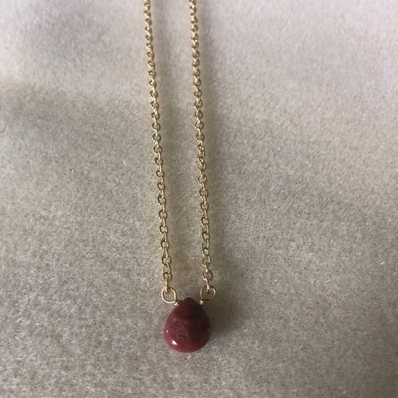 Teardrop Stone Necklace - Picture 2 of 9